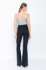 Picture of Woman Black High Waist Accessory Flare Trotter Trousers
