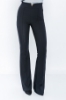 Picture of Woman Black High Waist Accessory Flare Trotter Trousers