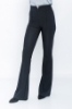 Picture of Woman Black High Waist Accessory Flare Trotter Trousers