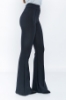 Picture of Woman Black High Waist Accessory Flare Trotter Trousers