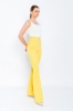 Picture of Woman Yellow High Waist Accessory Flare Trotter Trousers