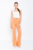 Picture of Woman Salmon High Waist Accessory Flare Trotter Trousers