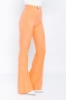 Picture of Woman Salmon High Waist Accessory Flare Trotter Trousers