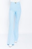 Picture of Woman Bebe Blue High Waist Accessory Flare Trotter Trousers