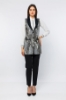 Picture of Woman Grey Python Pattern Classical Waistcoat