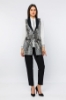 Picture of Woman Grey Python Pattern Classical Waistcoat