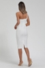 Picture of Woman White One Strap Midi Dress