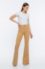 Picture of Woman Camel V Accessory High Waist Flare Trotter Trousers