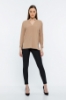 Picture of Woman Mink V Neck Well Slit Blouse