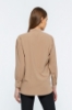 Picture of Woman Mink V Neck Well Slit Blouse