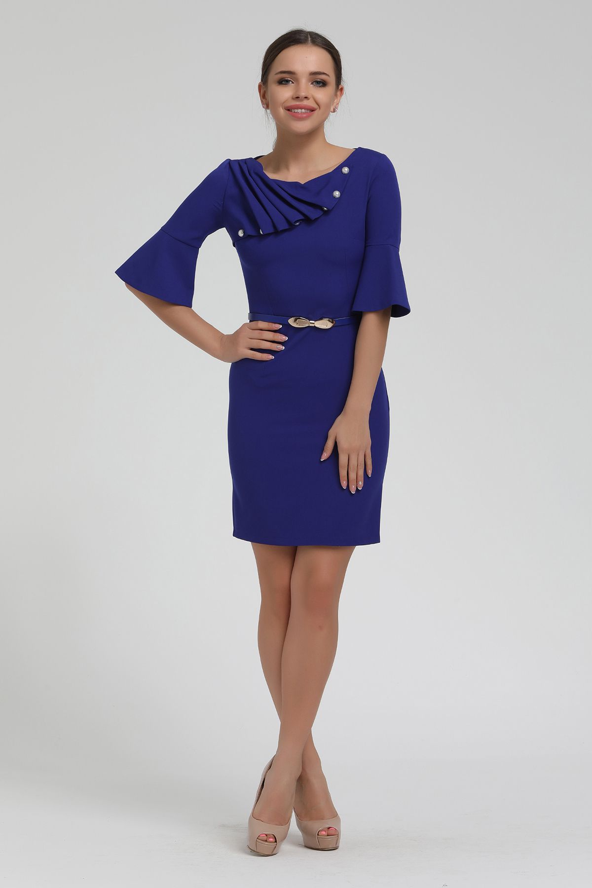 Picture of Neck Detailed Mini Dress