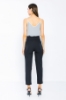 Picture of Woman Black High Waist Normal Trotter Work Trousers