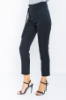 Picture of Woman Black High Waist Normal Trotter Work Trousers