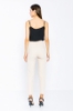 Picture of Woman Beige High Waist Normal Trotter Work Trousers