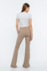 Picture of Woman Mink High Waist Slit Flare Trotter Trousers